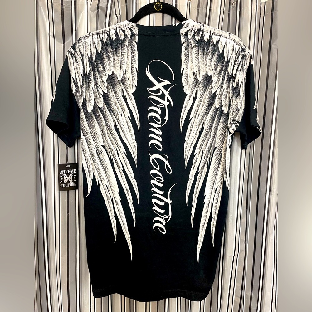 BUCKLE Hardcore Affliction Men's S 
T-Shirt Angel Wings
Biker Style MMA Shirt